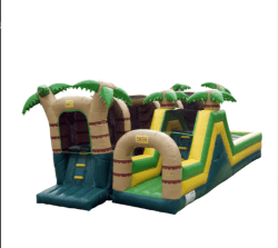 inflatable obstacle course tropical grand rapids 1767460109 76' Tropical Obstacle Course Wipe Out