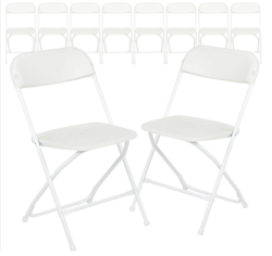 white folding chair rentals grand rapids 1767129176 10 x 20 Tent, 3 x 6' Tables, 18 White Chairs